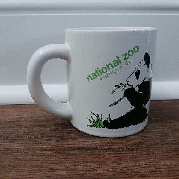 Panda Bears National Zoo Washington D.C. FONZ Coffee Cup Mug Vintage 1982 - Picture 3 of 5